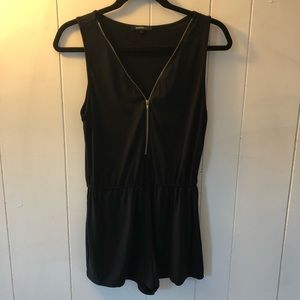 Black Romper w/ Zipper